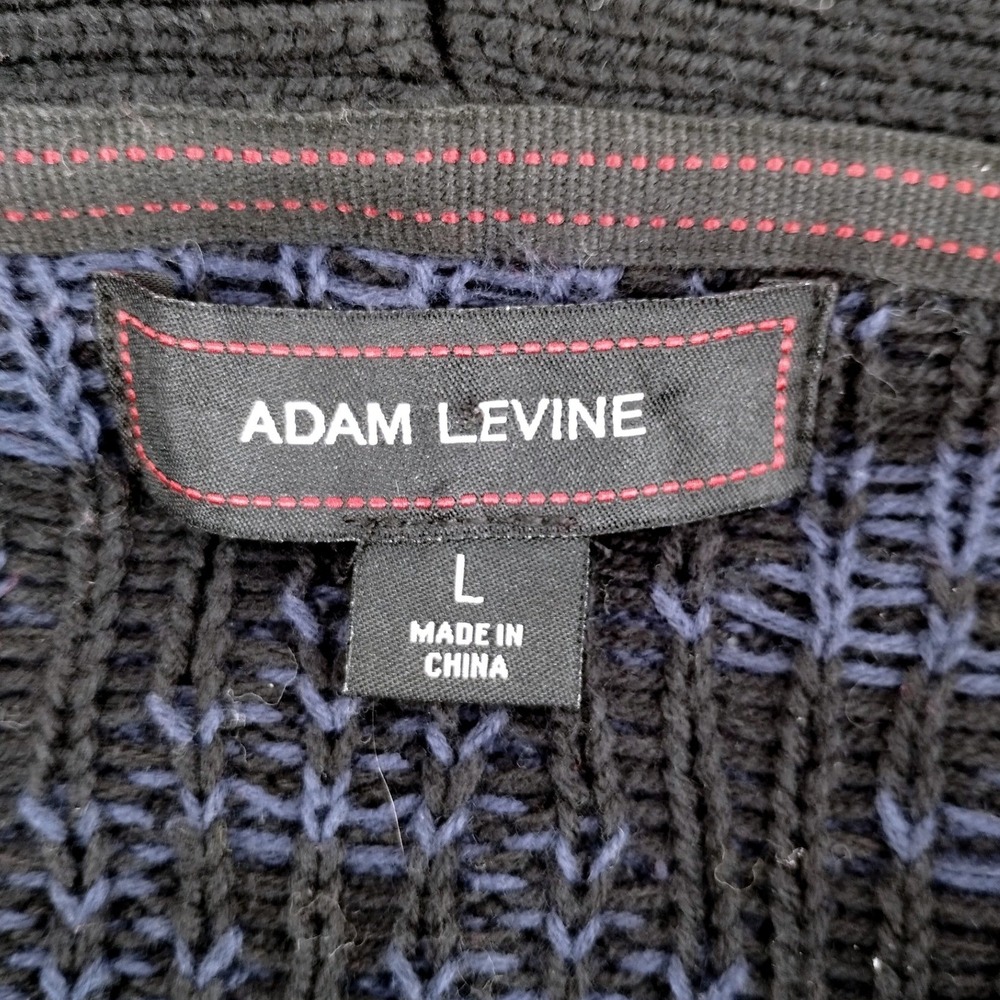 Adam Levine Shawl Collar Cardigan‎ Sweater Mens Large Geometric Aztec Tribal - Picture 4 of 9